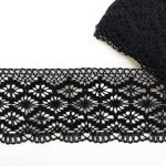 Мереживо 75188 100, чорне,100 мм