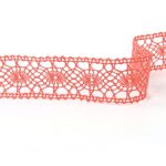 Мереживо 75235 358, кораловий, 43 мм