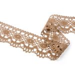 Мереживо 75238 185, темно-бежевий, 51 мм