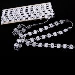 Мереживо 75527 003, білий + чорний, 15 мм