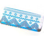 Мереживо 75529 127, білий + суровий, 97 мм