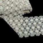 Мереживо 75530 137, суровий + сірий,120 мм