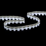 Мереживо 75535 127, білий + сірий, 12 мм