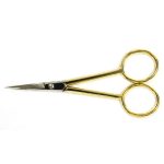 Точні загнуті ножиці для вишивання Madeira  позолочені, 10 см
