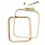 Пяльця прямокутні пластикові NURGE Plastic Embroidery Hoops з гвинтом - Зображення 3
