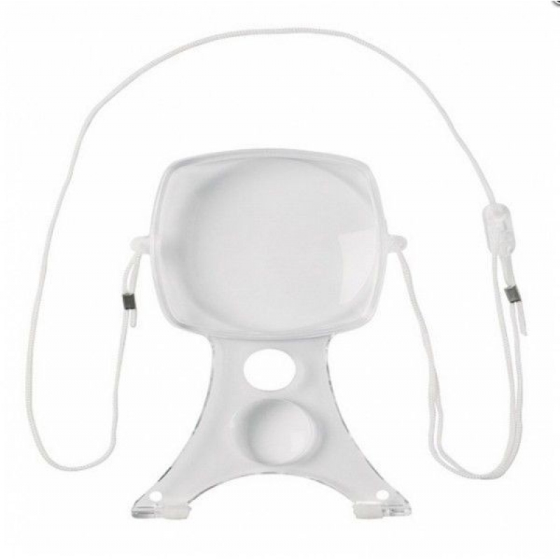 u1386-lupa Лупа на ремінці DMC Neck Magnifying Glass, діаметр 10 см - Зображення 1