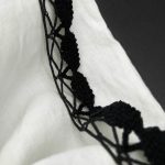 Оксамитове (бархатне) мереживо 521/30, чорне, 40 мм - Зображення 2