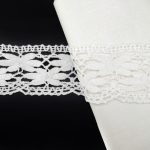 Оксамитове (бархатне) мереживо 6007/30, біле, 92 мм - Зображення 3