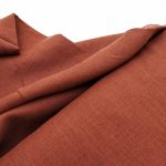 Лляна тканина 4с33/603 теракотова - Зображення 2