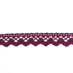 Мереживо 75259 018, фіолетовий, сливовий, 17 мм