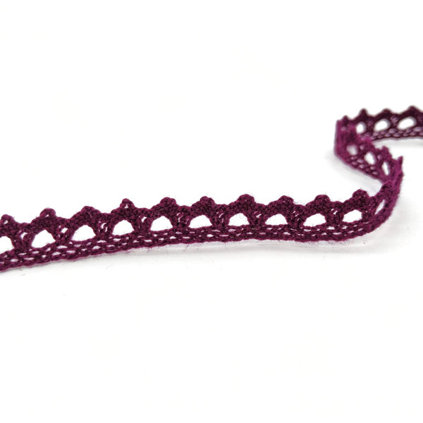 75361-018 Мереживо 75361 018, фіолетовий, сливовий, 09 мм - Зображення 1