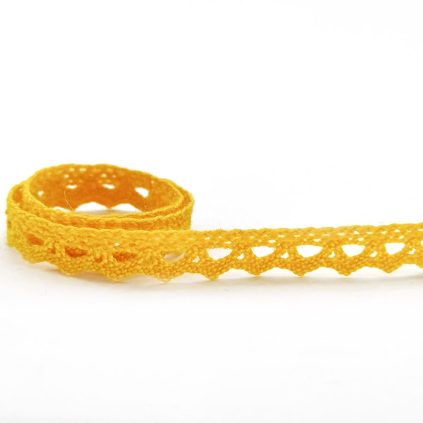 75361-071-01 Мереживо 75361 071, темно-жовтий, 09 мм - Зображення 1