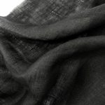 Лляна тканина 06с346/147 чорна, сорочкова тонка