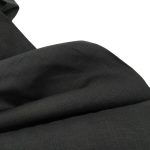 Лляна тканина 4с33/147 чорна, костюмна - Зображення 2