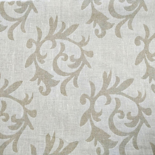 12c573 Тканина жакардова 12с573/330 натуральний сірий орнамент, меблева - Зображення 1