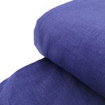 Лляна тканина для дому 14с260/443 синя, для постільної білизни