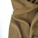 Лляна тканина 4с33/1569 темна жовто-бежева, костюмна - Зображення 2