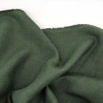 Лляна тканина 4с33/547 темна синьо-зелена, костюмна - Зображення 2
