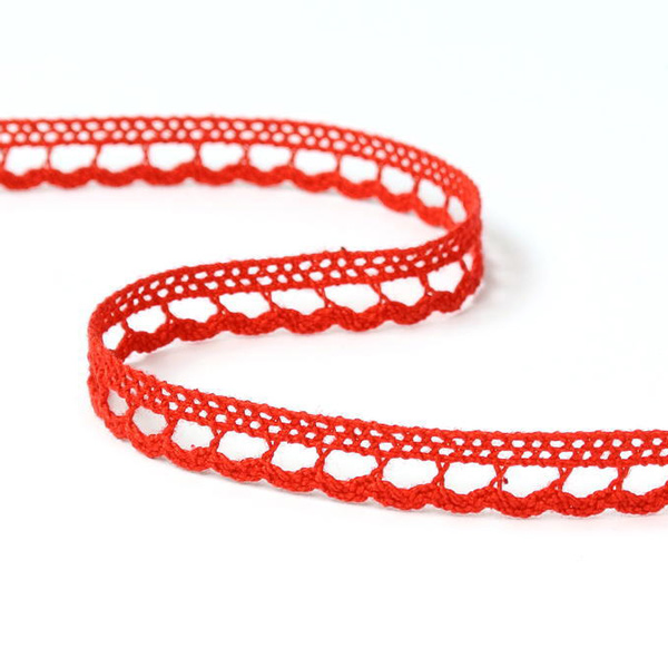 73012_06083-2 Мереживо 73012 083, червоне, 10 мм - Зображення 1