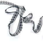 Мереживо 81128 100, чорне, 14 мм - Зображення 2