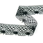 Мереживо 82316 100, чорне, 37 мм - Зображення 2