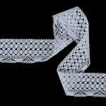 Мереживо 82319 000, біле, 40 мм