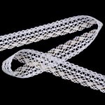 Мереживо 82327 10023, біле + золото, 27 мм