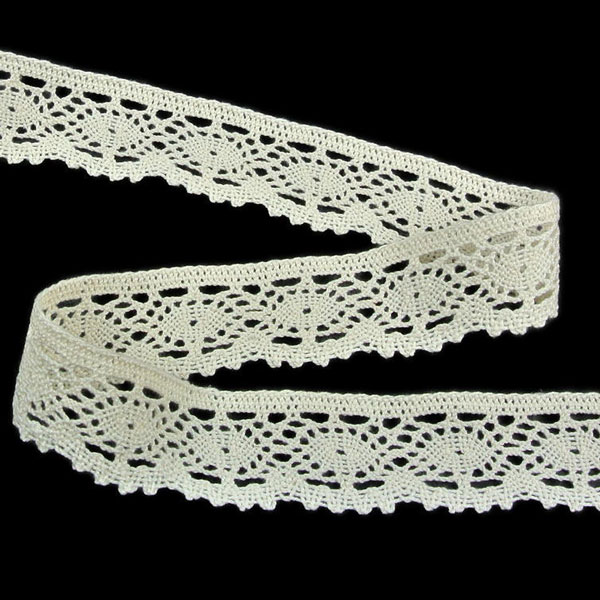 82338_06200-2 Мереживо 82338 200, суровий, нефарбоване, 35 мм - Зображення 1