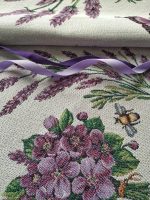 Іспанський гобелен 70*70 см / 100*100 см для скатертини малої 0В101 лаванда - Зображення 3