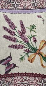 Іспанський гобелен 70*70 см / 100*100 см для скатертини малої 0В101 лаванда - Зображення 2