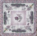 Іспанський гобелен 70*70 см / 100*100 см для скатертини малої 0В101 лаванда