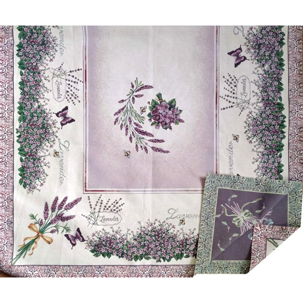 154745-03 Іспанський гобелен 140*180 см / 140*220 см / 140*240 см для скатертини 0В101 лаванда - Зображення 1