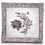 Декоративна гобеленова наволочка на подушку NP33, лаванда - Зображення 2