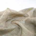 Тканина з льону, тюль для гардин 63006/1/330 натуральна сіра - Зображення 2
