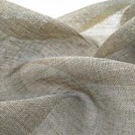 Тканина з льону, тюль для гардин 63006/1/330 натуральна сіра