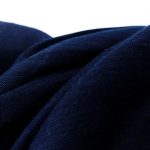 Лляна тканина 19с338/999, льон+віскоза, сорочкова, темно-синя - Зображення 2