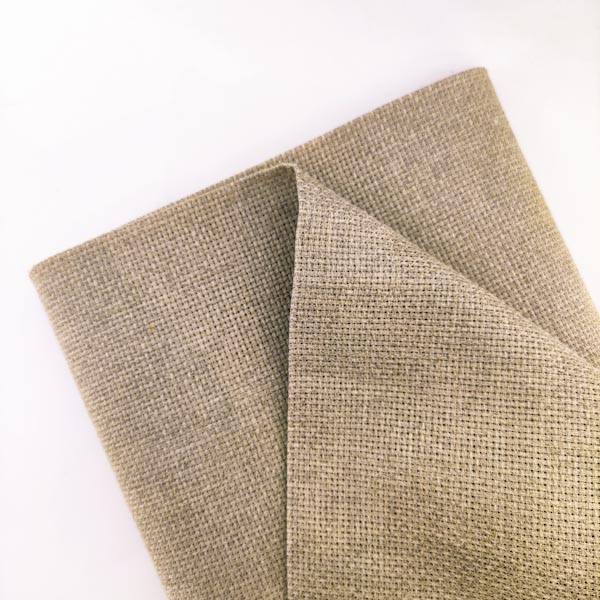 22110-12 Рівномірна канва Linen Aida 14 ct. 3390/53, Цвейгарт Zweigart, натуральний сірий - Зображення 1