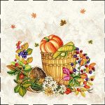 Заготовка для наволочки з гобелену "Гарбузи", 45*45см, Іспанія