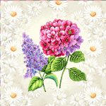 Заготовка для наволочки з гобелену "Гортензія", 45*45см, Іспанія - Зображення 2