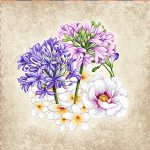 Заготовка для наволочки з гобелену "Весняний букет", 45*45см, Іспанія