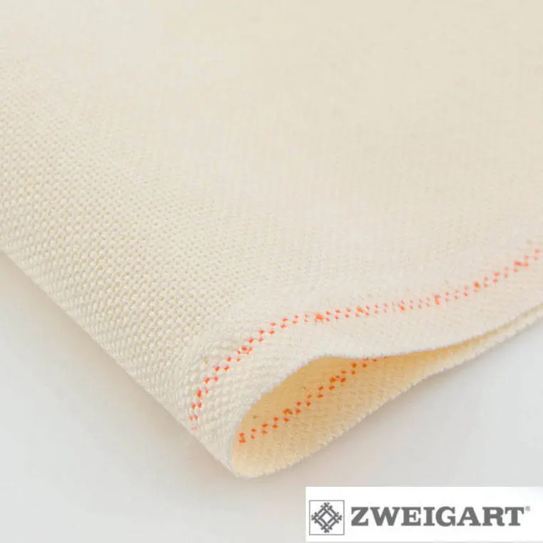 3609-305 Тканина Белфаст Belfast 3609/305, Zweigart, молочна - Зображення 1