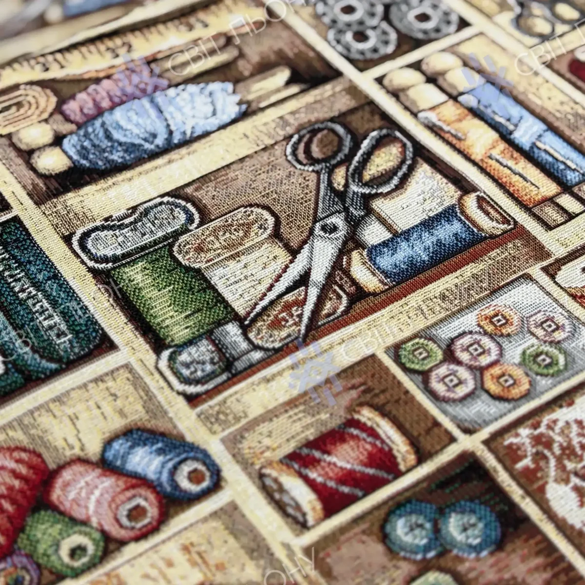 Гобеленова тканина "Sederia" 0В81 з яскравим малюнком, Іспанія - Зображення 3